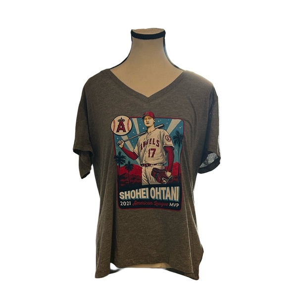 Angels Gray Shohei Ohtani Tee - Picture 1 of 7